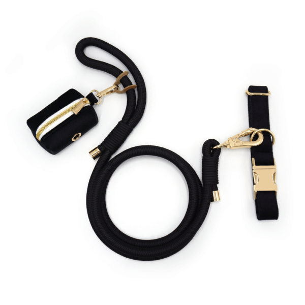 Set: halsband, lijn en poepzaktasje - Afbeelding 2